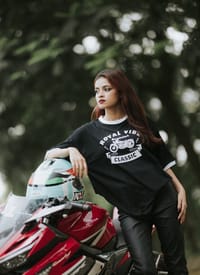 VE Gear “CLASSIC” Black and white Oversized T-shirt_img_4