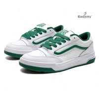 VANS Hylane Sneakers in White with Pop Green_img_1