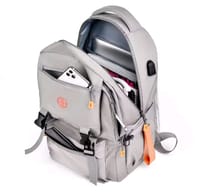 Men's Trend-Brand Waterproof Backpack Ash colour...( code 132)... ঢাকা সিটিতে ৭০, বাইরে ১৩০ টাকা কুরিয়ার চার্জ প্রযোজ্য_img_2