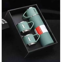 3 in 1 Vacuum Insulated Thermal Flask Set With Cup Set_img_0
