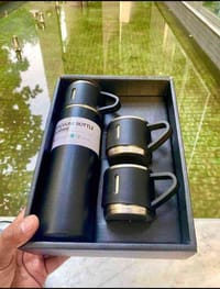 3 in 1 Vacuum Insulated Thermal Flask Set With Cup Set_img_2