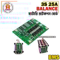 Upgrade 3S 25A BMS 11.1V 12.6V 18650 Lithium Battery Protection Circuit Board with Balanced_img_6
