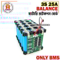 Upgrade 3S 25A BMS 11.1V 12.6V 18650 Lithium Battery Protection Circuit Board with Balanced_img_1