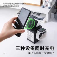 Bluetooth Audio Clock Apple Magnetic Wireless Charger QI2 for iphon16 Samsung Mobile Phone Watch Headset_img_0