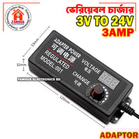 Adjustable DC 3V To 24V 3A Power Adapter with LED Voltmeter 775 Motor Power Supply Universal AC 100-220V to DC 3V 12V 24V 9v 24V Adaptor_img_2