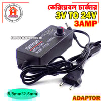 Adjustable DC 3V To 24V 3A Power Adapter with LED Voltmeter 775 Motor Power Supply Universal AC 100-220V to DC 3V 12V 24V 9v 24V Adaptor_img_3