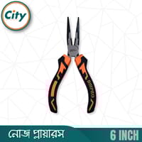 ৬ ইঞ্চি নোজ প্লায়ারস প্রো কুয়ালিটি কালো নিকেল ক্রোমিয়াম স্টিলের পেশাদার মানের হেভি কাটিং প্লাস_img_2