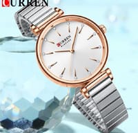 9081 Elegant Stainless Steel Analog Watch for Women - Stunning Silver Blue Design_img_0