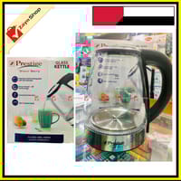 Prestige Crystal Glass Electric Kettle 2 Litre With Led Illumination, Heat Resistant1500 Watt with On/Off Switch With Light Indicator_img_0