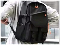 🎒 Stylish Waterproof Backpack black ....( code 51).....  ঢাকা সিটিতে ৭০, বাইরে ১৩০ টাকা কুরিয়ার চার্জ প্রযোজ্য_img_1