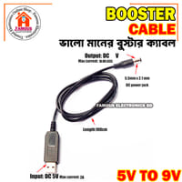 USB power boost line DC 5V to DC 9V Step UP Module USB Converter Adapter Cable 2.1x5.5mm Plug - Multi Plug_img_4