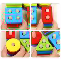 Montessori Wooden Shape Sorting Educational Puzzle Toy_img_3