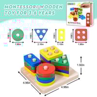 Montessori Wooden Shape Sorting Educational Puzzle Toy_img_7