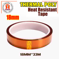 18mm 33M Kapton Tape | High Temperature Polyimide Heat Resistant Tape for Soldering & Electronics_img_1