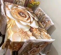China Premium 3D Print Table Cloth Set_img_1