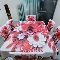 China Premium 3D Print Table Cloth Set_img_9
