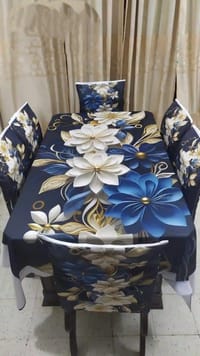 China Premium 3D Print Table Cloth Set_img_10