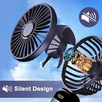 Portable Handheld Fan 5 Speeds 2000mAh Mini Pocket Fan Rechargeable 2.5W Powerful Wind Phone Holder Design Fans_img_4