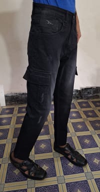 Premium Jeans Cargo ( Black Torns )_img_4