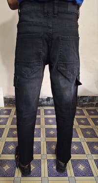 Premium Jeans Cargo ( Black Torns )_img_6