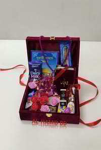 সল্প প্রাইজের ভেলভেট কোর'আন কম্বো ইসলামিক গিফট প্যাকেজ_img_0