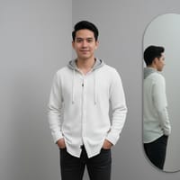 Premium wolf fabric hooded shirt for winter (unisex)_img_1