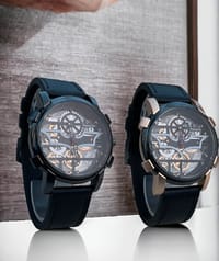 OBLVLO Luxury Retro Casual Men Skeleton Automatic Watches Mechanical Calfskin Strap Mineral Crystal Glass Waterproof Dial 45 VM_img_3