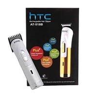 HTC AT-518B Rechargeable Hair Trimmer | 55 Mins Runtime | Chromium Steel Blades | ShopX_img_1