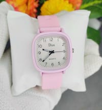 Women Fashionable Macaron Color Square Watch Multicolored PU Women Watch_img_1
