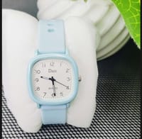 Women Fashionable Macaron Color Square Watch Multicolored PU Women Watch_img_2