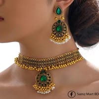 Luxury Premium Quality Indian Style Multi Color Necklace Set_img_1