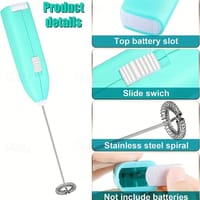 Mini Portable Hand Blender For Lassi. Milk. Coffee. Mixer_img_3