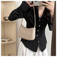 Solid soft mini shoulder bag_img_2