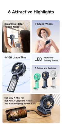 AWEI F37 Multifunctional Handheld Fan_img_10