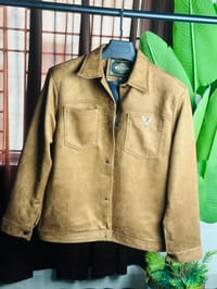 Premium Faux Suede Trucker Jacket for Men_img_3