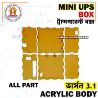 Box For DIY Router Power Bank- Mini Router UPS Borad Box - Only Box Acrylic Body (Circuit Not included)_img_2