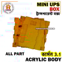 Box For DIY Router Power Bank- Mini Router UPS Borad Box - Only Box Acrylic Body (Circuit Not included)_img_3