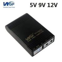 New Version WGP mini UPS 10400mAh – 5/9/12V – With 1 Year Warranty – Black_img_0
