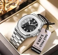 POEDAGAR Luxury Watch Business Waterproof Male Clock Luminous Date Stainl_img_0