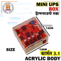 Box For DIY Router Power Bank- Mini Router UPS Borad Box - Only Box Acrylic Body (Circuit Not included)_img_1