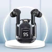 Ultra Pods Pro Bluetooth Earbuds With Display Transparent TWS_img_1