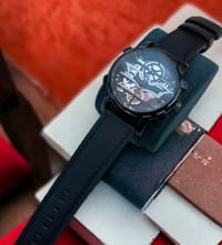 OBLVLO Luxury Retro Casual Men Skeleton Automatic Watches Mechanical Calfskin Strap Mineral Crystal Glass Waterproof Dial 45 VM_img_5