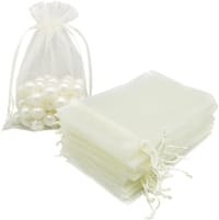 9x12 cm Solid color organza Plain gift bag - 3.5x4.72 inc drawstring Chocolate, Dry Food & Jewelry Packaging Bag_img_0