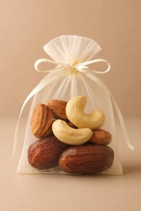 9x12 cm Solid color organza Plain gift bag - 3.5x4.72 inc drawstring Chocolate, Dry Food & Jewelry Packaging Bag_img_2