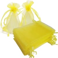 9x12 cm Solid color organza Plain gift bag - 3.5x4.72 inc drawstring Chocolate, Dry Food & Jewelry Packaging Bag_img_5