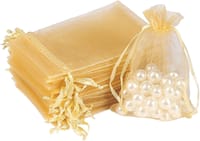 9x12 cm Solid color organza Plain gift bag - 3.5x4.72 inc drawstring Chocolate, Dry Food & Jewelry Packaging Bag_img_6