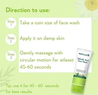 WishCare 2% Salicylic Acid with AHA, GreenTea, & TeaTree For Oliy Skin & Acne- Face Wash - 100 ml_img_4