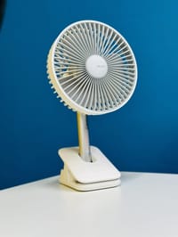 JISULIFE FA13R Rechargeable Clip Fan (8000mAh)- White Color_img_1