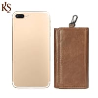 KROYSHALA Black & Chocolate Key Ring Holder Folding Key Ring For Bikers , Key Ring For Lockers Wallet For Men_img_8