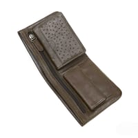 Kroyshala Men's Leather Wallet – Slim Bifold Design – Brown – Genuine Leather_img_4